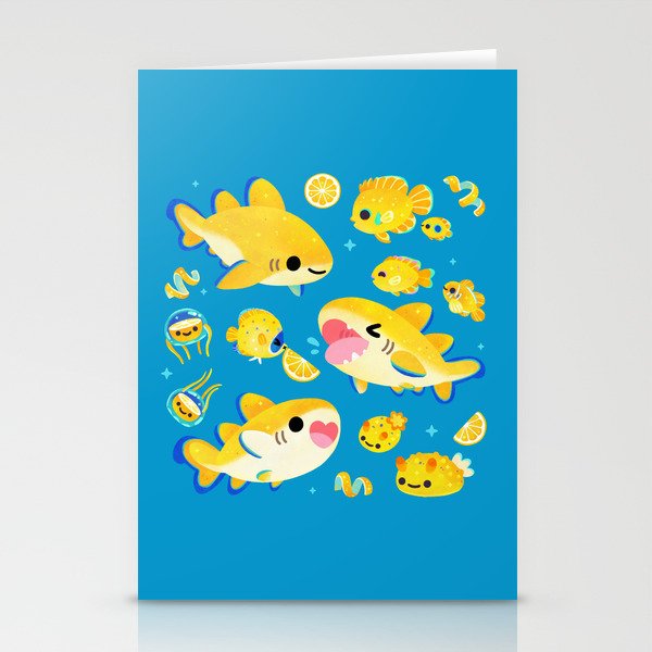 Lemon shark and friends  Stationery Card Gallery Image 2