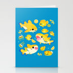 Lemon shark and friends  Stationery Card Gallery Image 2