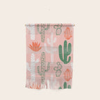Cactus plant doodle art pattern Wall Hanging Gallery Image 1