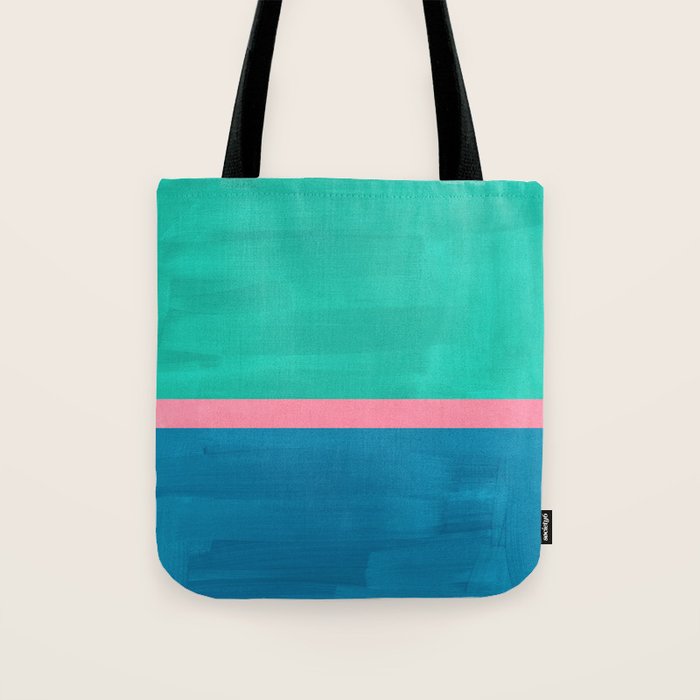 Teal Embrace Tote Bag Gallery Image 1