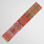 Geometric Tribal Guardian Abstract Textile Art Table Runner Gallery Image 3