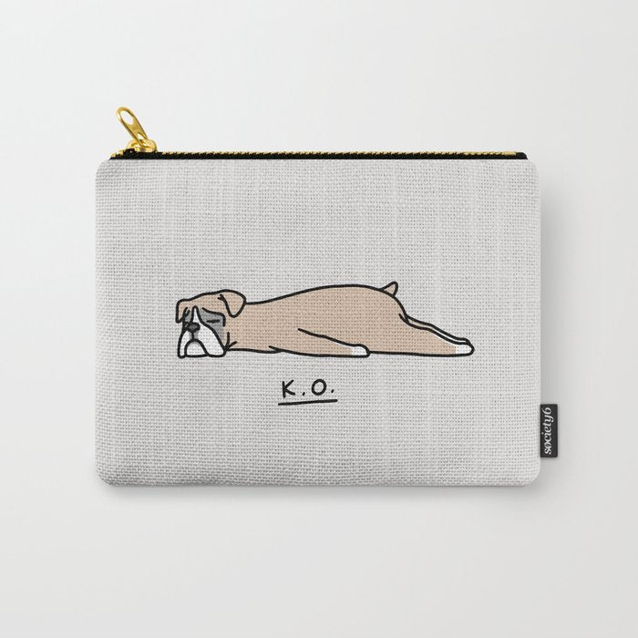 The Moody Puppies - Boxer Carry All Pouch Gallery Image 1