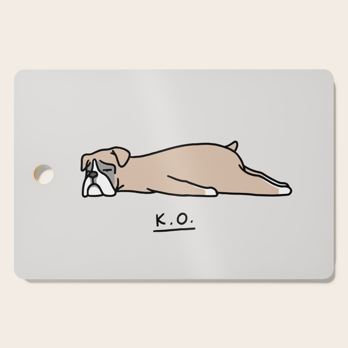 The Moody Puppies - Boxer Cutting Board Gallery Image 1