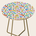 Colorful confetti doodle art pattern Side Table Gallery Image 2