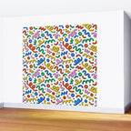 Colorful confetti doodle art pattern Wall Mural Gallery Image 2