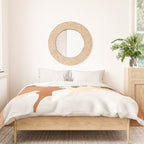 Musafir | Traveler Feminism Woman of Color in White Shirt | Palm Tropical Minimal Bohemian Fashion  Duvet Cover Gallery Image 3