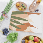 Musafir | Traveler Feminism Woman of Color in White Shirt | Palm Tropical Minimal Bohemian Fashion  Cutting Board Gallery Image 2