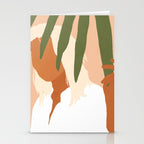 Musafir | Traveler Feminism Woman of Color in White Shirt | Palm Tropical Minimal Bohemian Fashion  Stationery Card Gallery Image 2