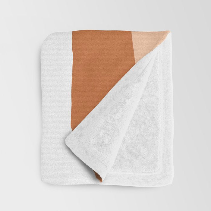 Musafir | Traveler Feminism Woman of Color in White Shirt | Palm Tropical Minimal Bohemian Fashion  Throw Blanket Gallery Image 3