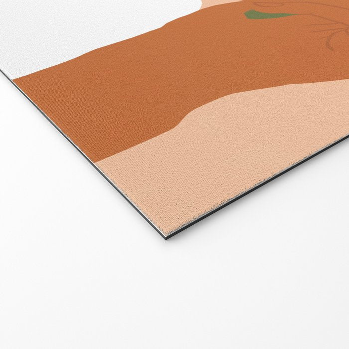 Musafir | Traveler Feminism Woman of Color in White Shirt | Palm Tropical Minimal Bohemian Fashion  Welcome Mat Gallery Image 2