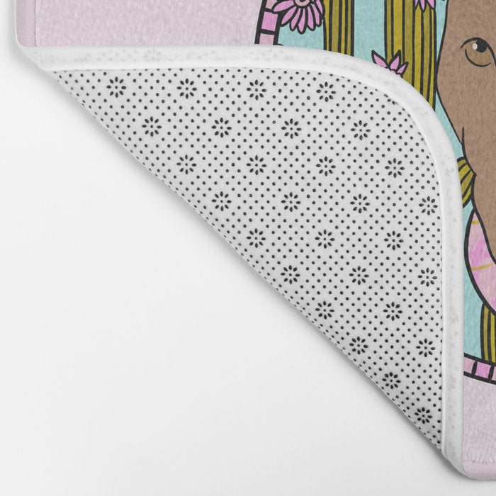 Cowboy Dog- Pitbull Bath Mat Gallery Image 2