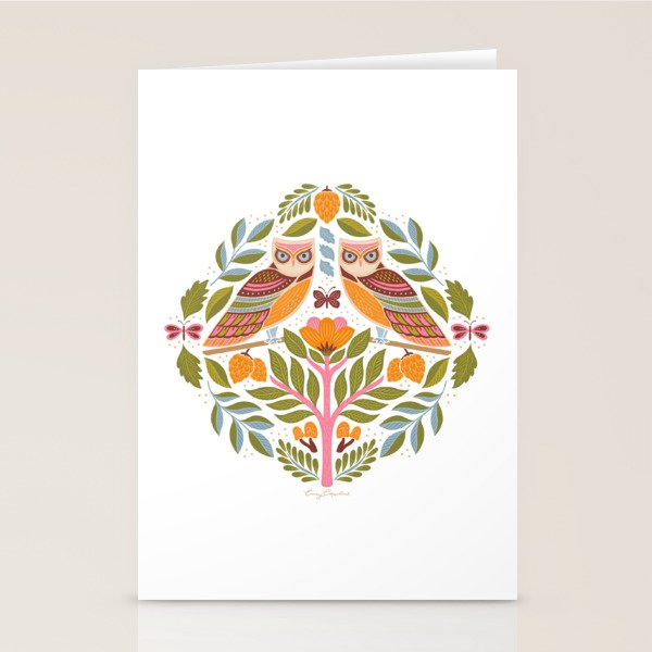 Woodland Owls - Multi-colored Stationery Card Gallery Image 2