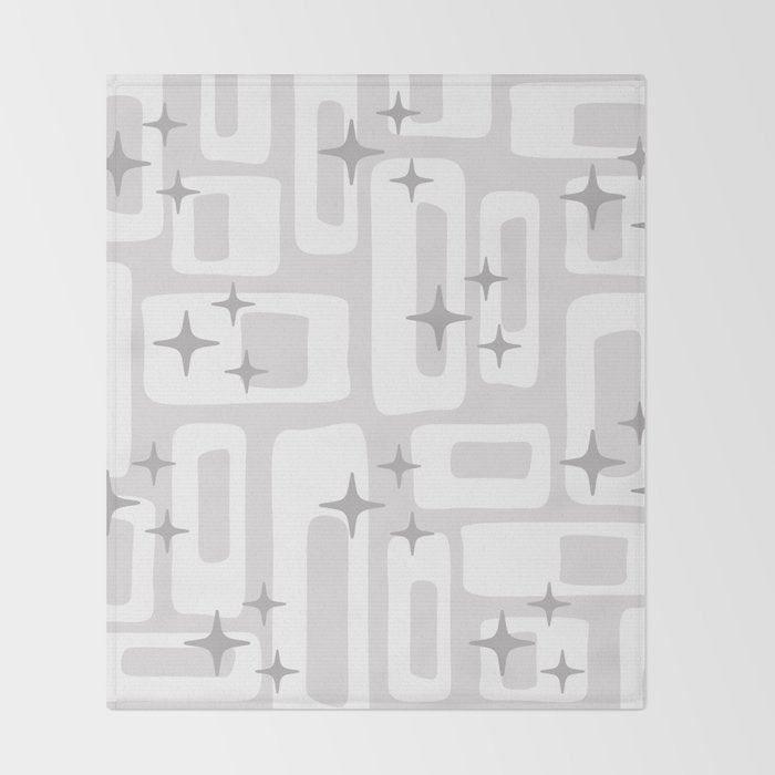 Retro Mid Century Modern Abstract Pattern 301 Throw Blanket Gallery Image 2