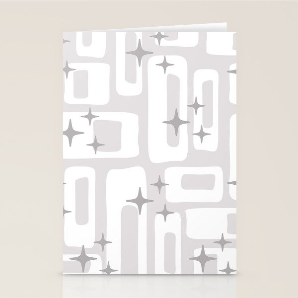 Retro Mid Century Modern Abstract Pattern 301 Stationery Card Gallery Image 2