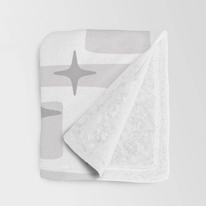 Retro Mid Century Modern Abstract Pattern 301 Throw Blanket Gallery Image 3