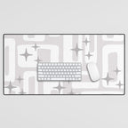 Retro Mid Century Modern Abstract Pattern 301 Desk Mat Gallery Image 1