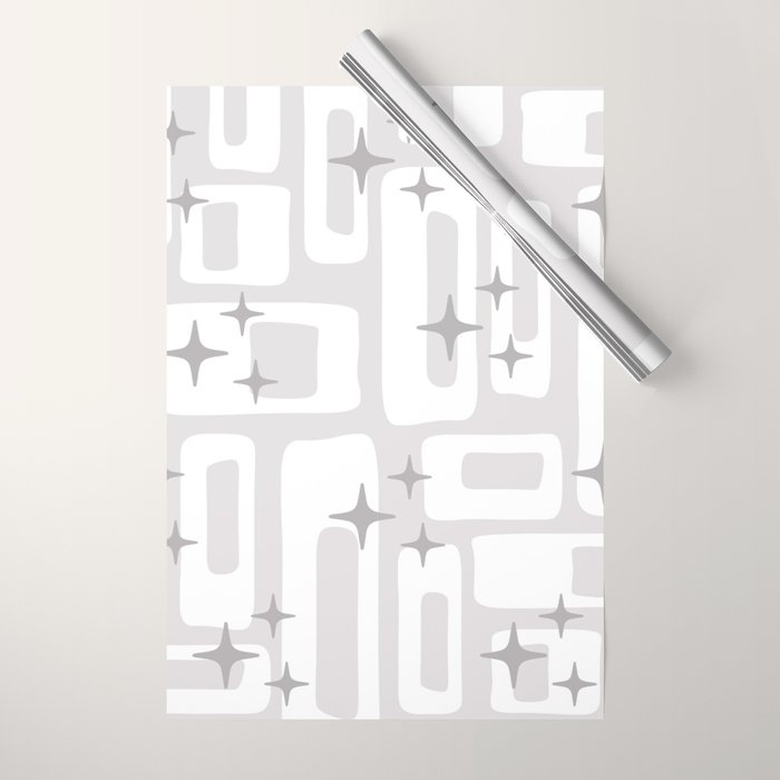 Retro Mid Century Modern Abstract Pattern 301 Wrapping Paper Gallery Image 1