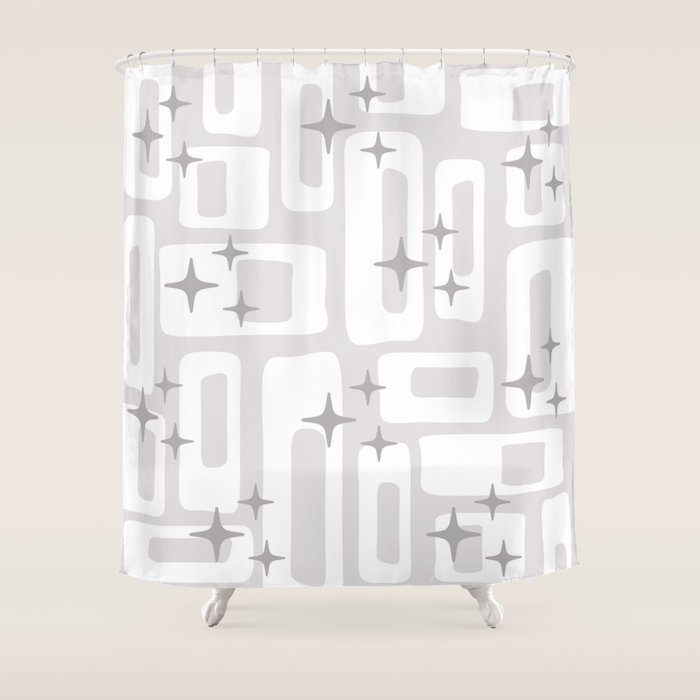 Retro Mid Century Modern Abstract Pattern 301 Shower Curtain Gallery Image 1