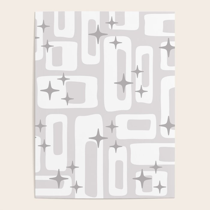Retro Mid Century Modern Abstract Pattern 301 Poster Gallery Image 4