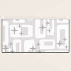 Retro Mid Century Modern Abstract Pattern 301 Desk Mat Gallery Image 3