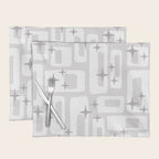 Retro Mid Century Modern Abstract Pattern 301 Placemat Gallery Image 1