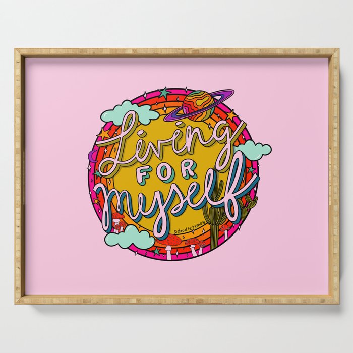 Living for Myself Serving Tray Gallery Image 1