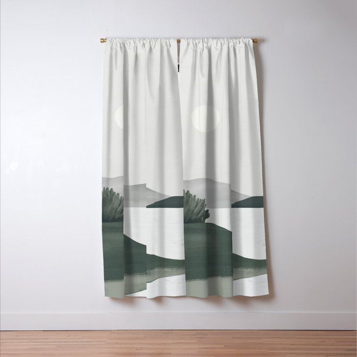 Minimalist Landscape Window Curtain Gallery Image 3