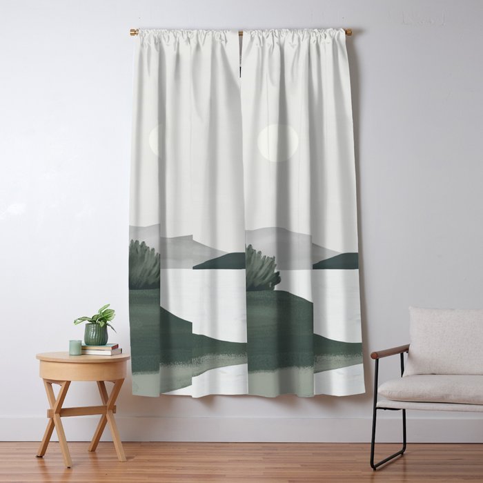 Minimalist Landscape Window Curtain Gallery Image 1