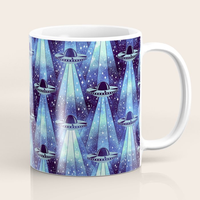 Cosmic UFO - mysterious blue flash Coffee Mug Gallery Image 1