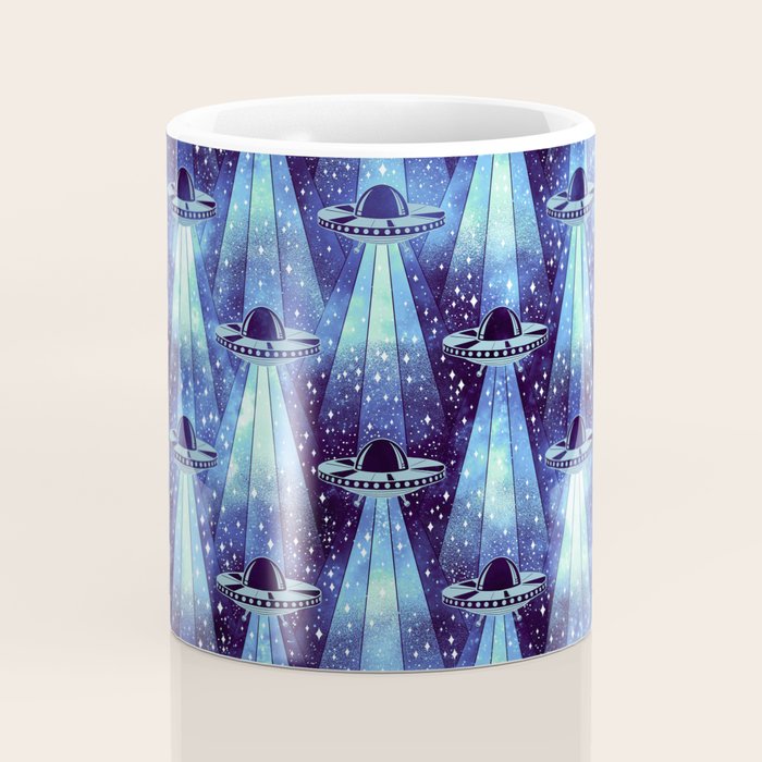 Cosmic UFO - mysterious blue flash Coffee Mug Gallery Image 4