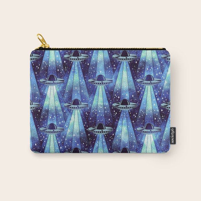 Cosmic UFO - mysterious blue flash Carry All Pouch Gallery Image 1