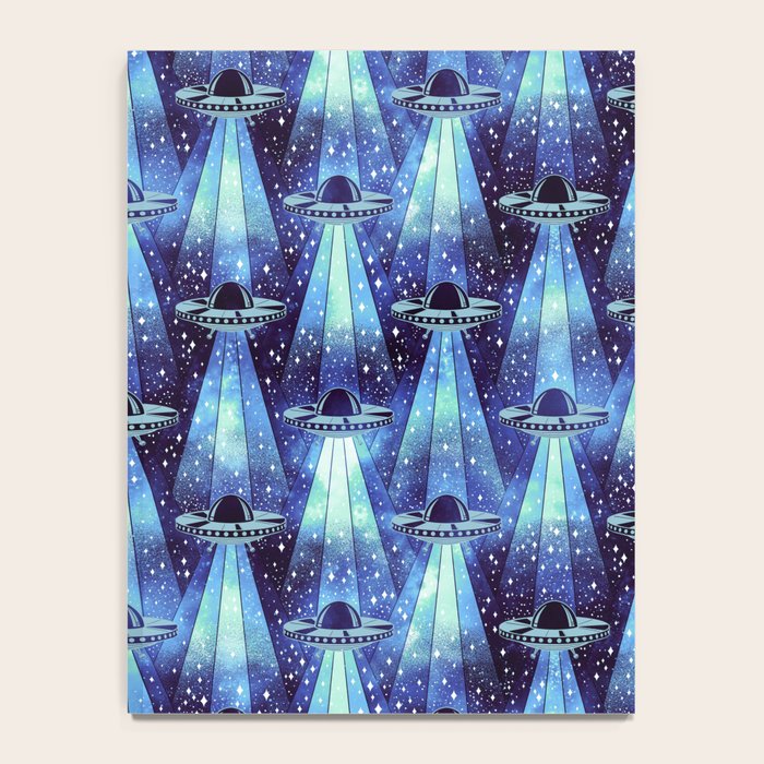 Cosmic UFO - mysterious blue flash Notebook Gallery Image 4