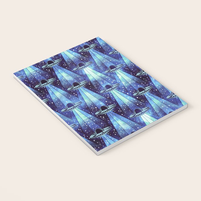 Cosmic UFO - mysterious blue flash Notebook Gallery Image 3