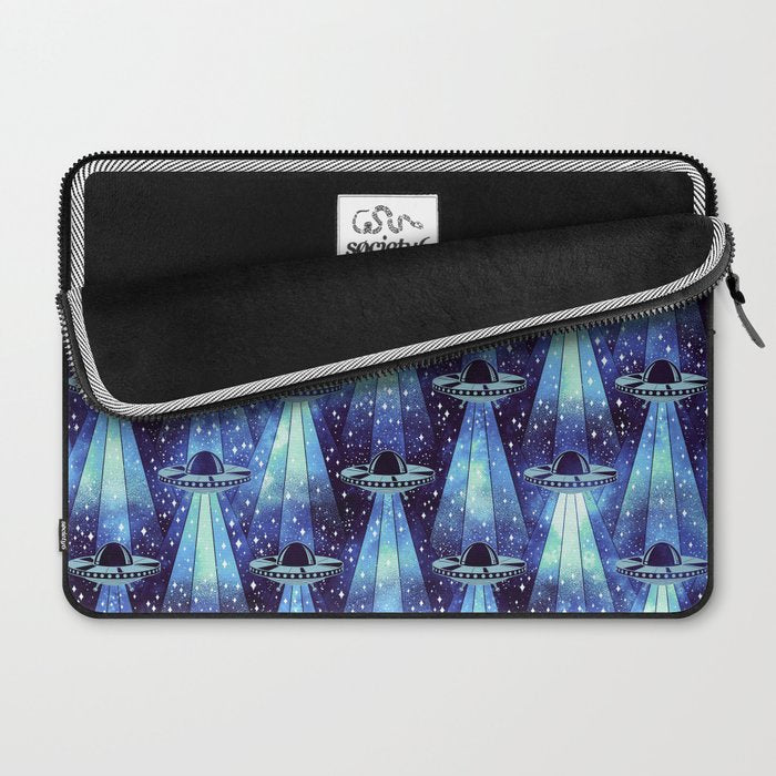 Cosmic UFO - mysterious blue flash Laptop Sleeve Gallery Image 2