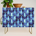 Cosmic UFO - mysterious blue flash Credenza Gallery Image 1