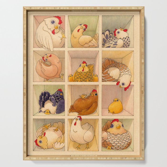 Chicken Coop Serving Tray Gallery Image 1