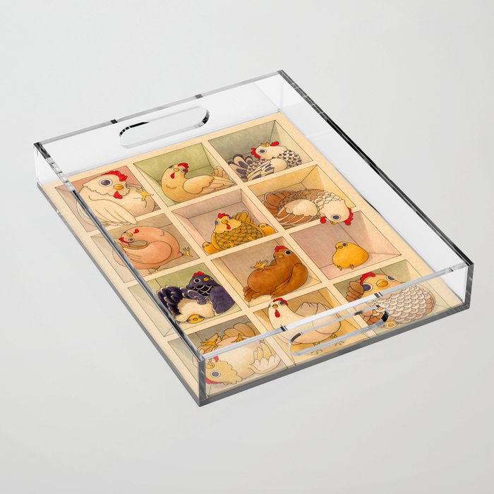 Chicken Coop Acrylic Tray Gallery Image 1