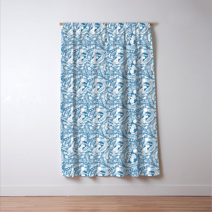 Oceanic Muses Dance Window Curtain Gallery Image 3