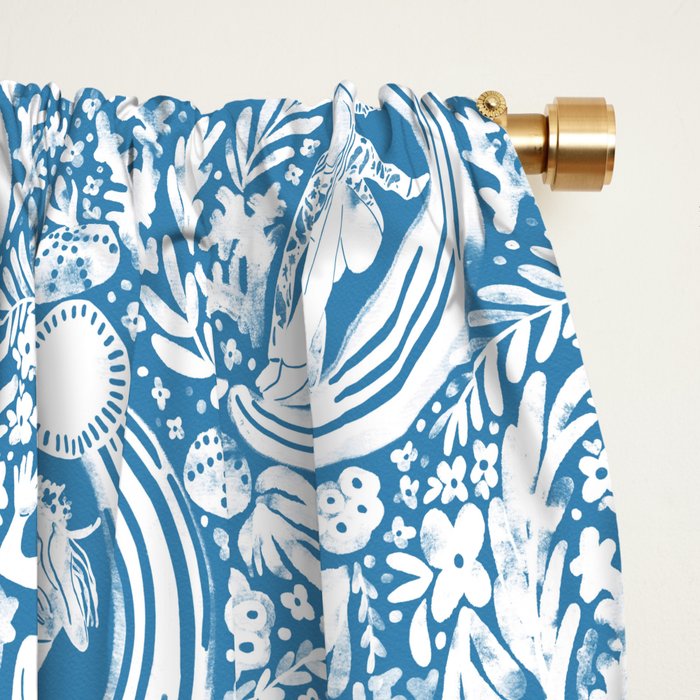 Oceanic Muses Dance Window Curtain Gallery Image 2