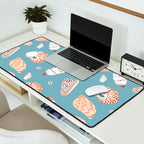 Vintage sea shell flat illustration pattern Desk Mat Gallery Image 2