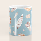 Vintage sea shell flat illustration pattern Coffee Mug Gallery Image 4