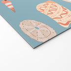 Vintage sea shell flat illustration pattern Welcome Mat Gallery Image 2