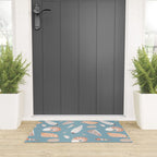Vintage sea shell flat illustration pattern Welcome Mat Gallery Image 3