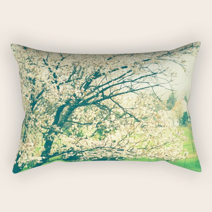 Meet Me Under the Old Apple Tree Rectangular Pillow Gallery Image 2