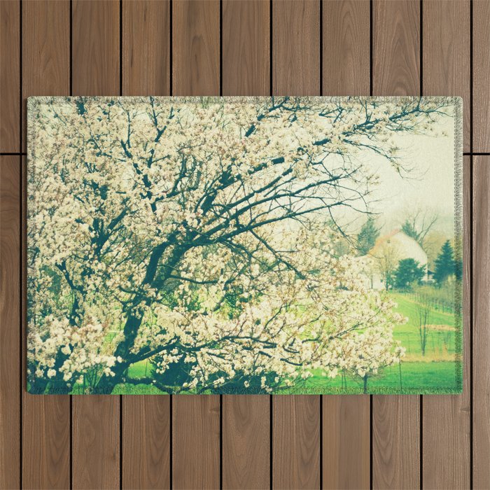 Meet Me Under the Old Apple Tree Outdoor Rug Gallery Image 1