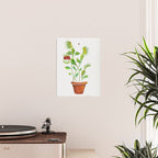 Venus Fly Trap Watercolor Poster Gallery Image 2