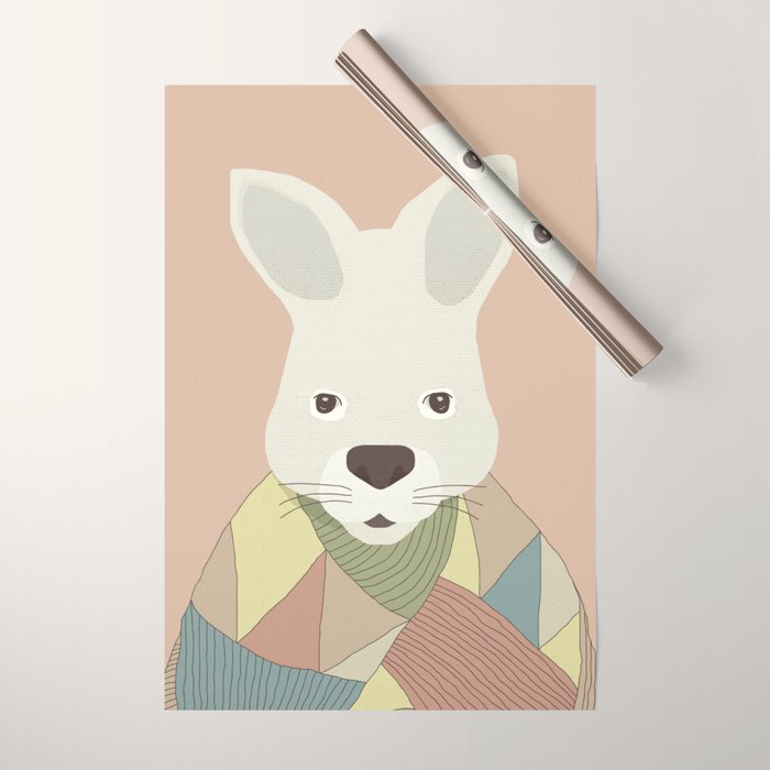 Whimsical Kangaroo II Wrapping Paper Gallery Image 1