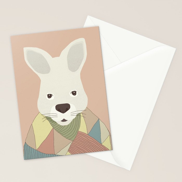 Whimsical Kangaroo II Stationery Card Gallery Image 2