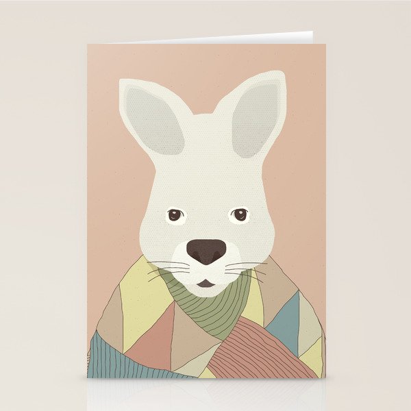 Whimsical Kangaroo II Stationery Card Gallery Image 1