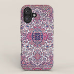 Esfahan Central Persian Rug Print iPhone Case Gallery Image 1